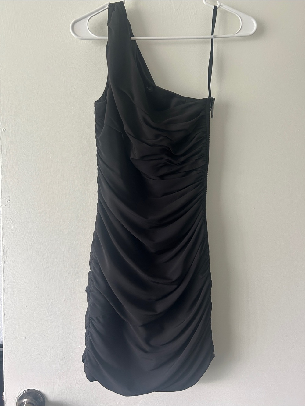 Armani Exchange One-Shoulder Black Cocktail Dress